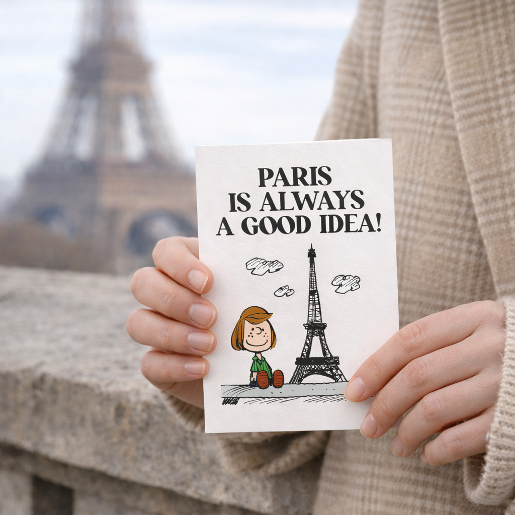 Titlee - Snoopy "Paris is Always a Good Idea" Card