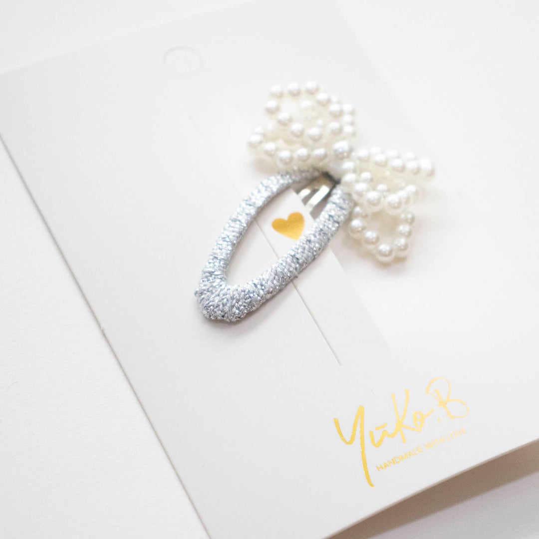 Barrettes Milena White - Collection Paris