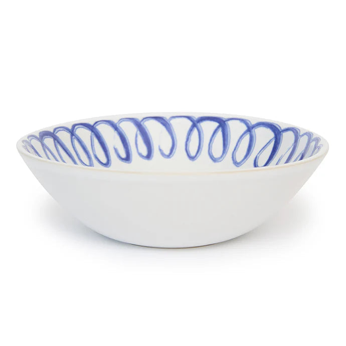 Amalfi - Stoneware Cereal Bowl - White/Blue