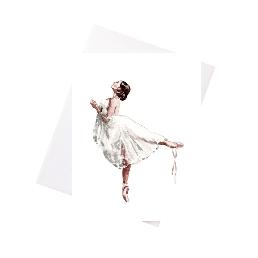 Ballerina Greeting Card