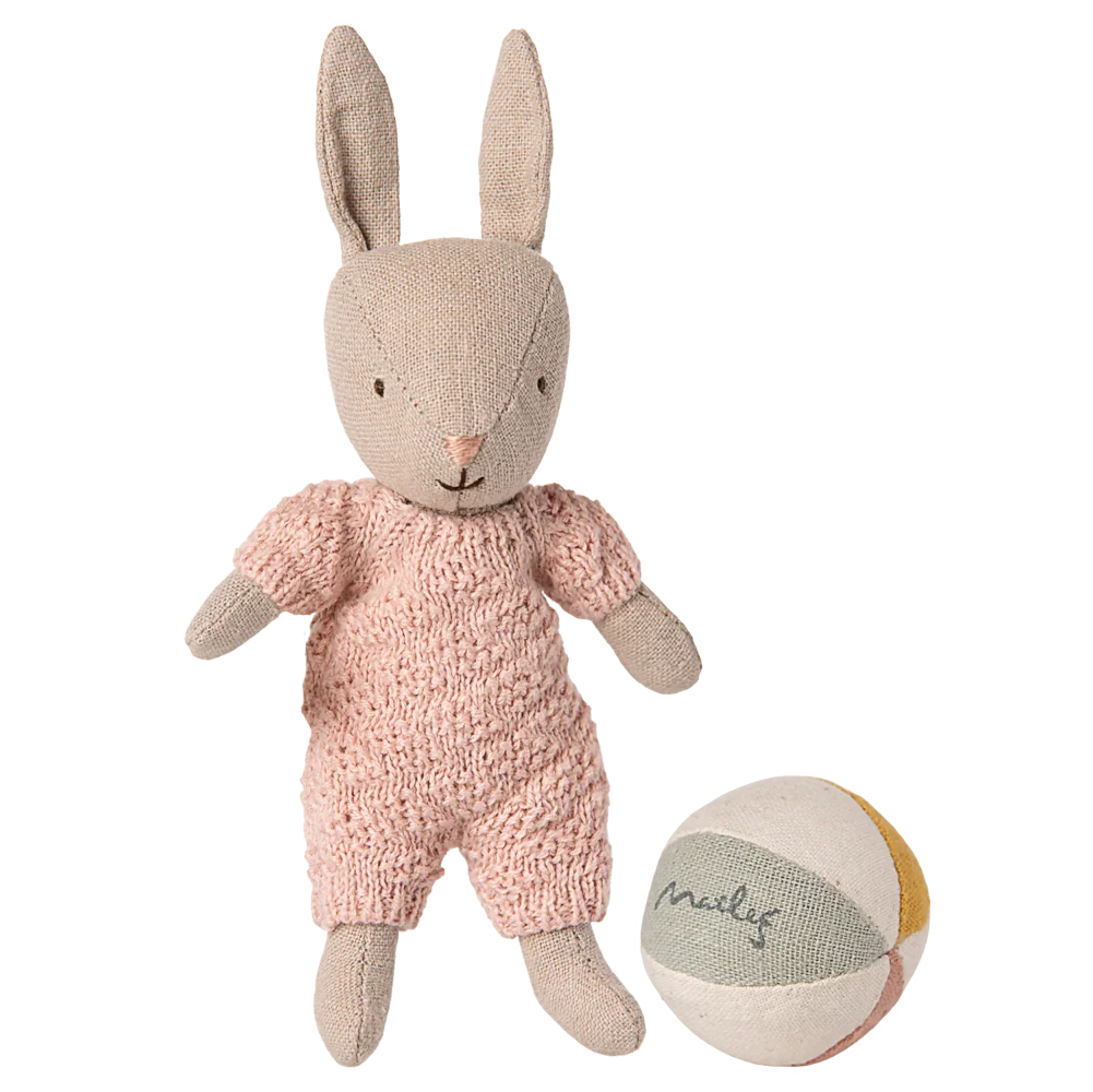 Maileg -  Rabbit Set, Micro - Sand - Rose