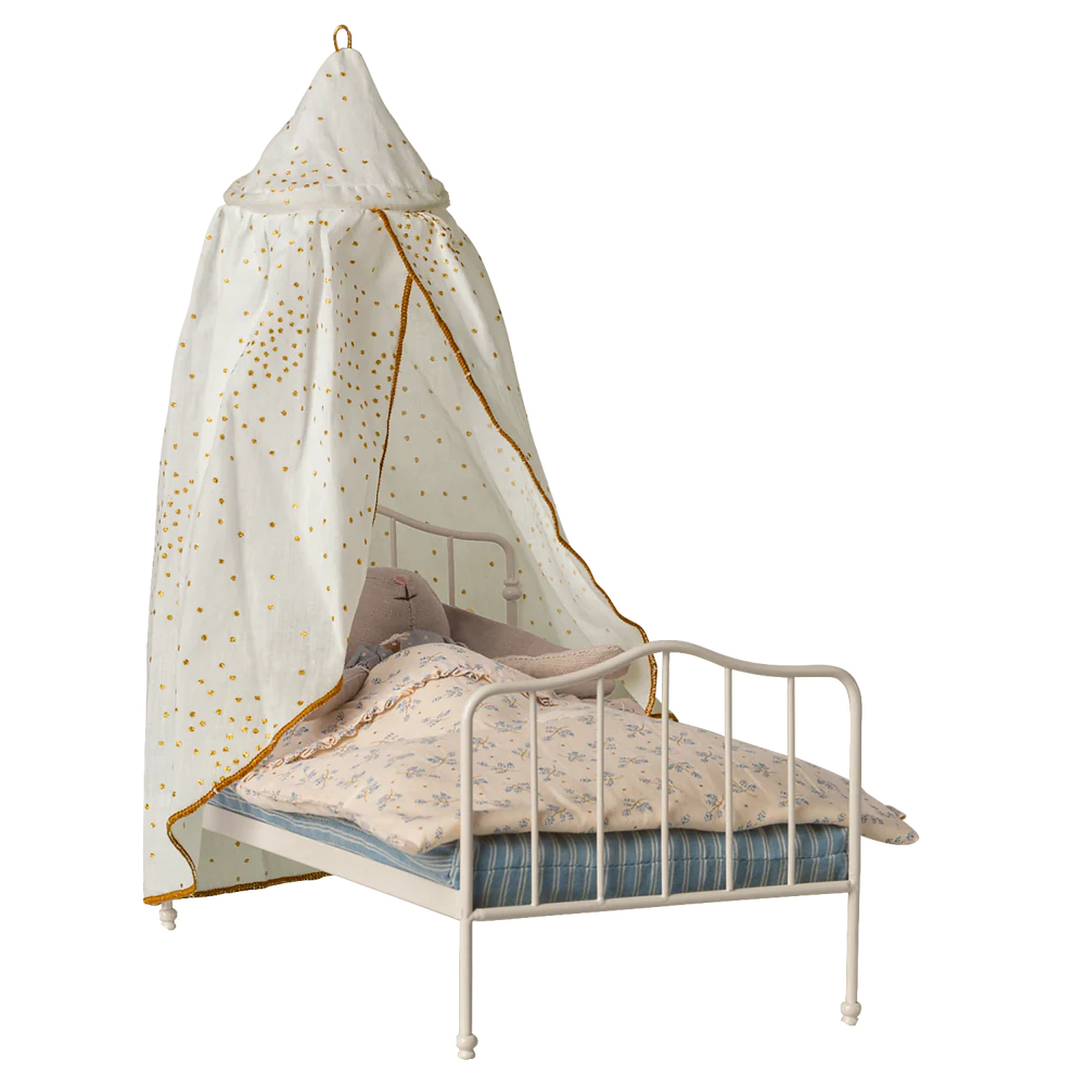 Maileg - Miniature Bed Canopy Off White