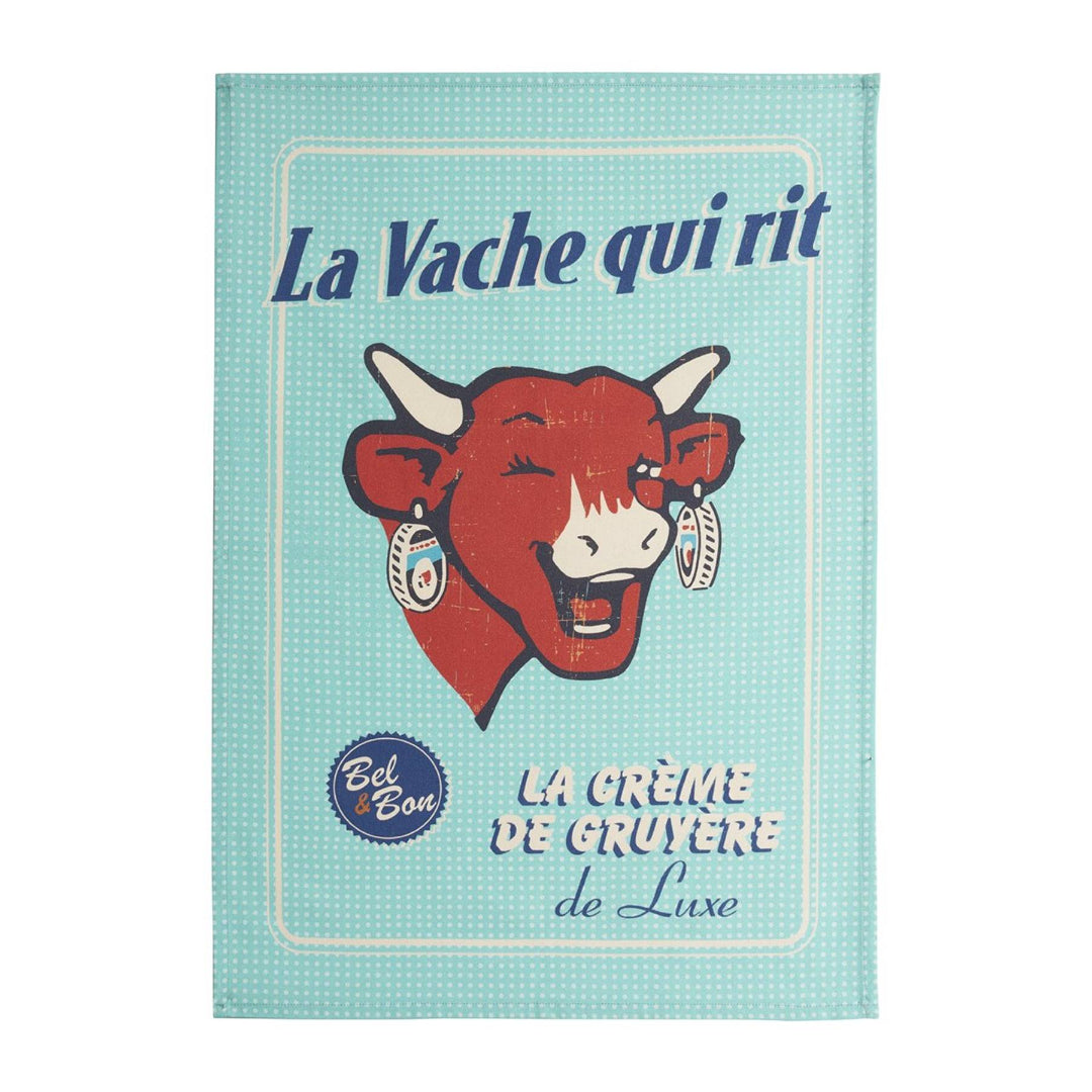 Coucke - La Vache Qui Rit Crème de Gruyère Tea Towel