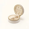 J'Adore Circle Jewelry Box Creme