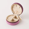 J'Adore Circle Jewelry Box Plum