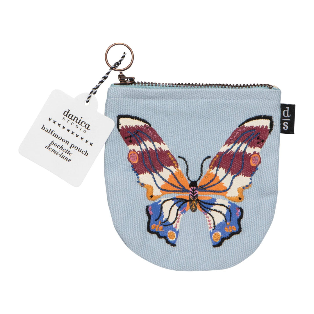 Small pouch with butterfly design and Danica branding on a white background