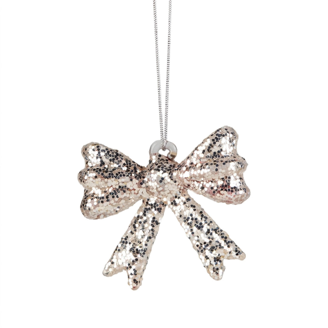 Glass Bow Ornament