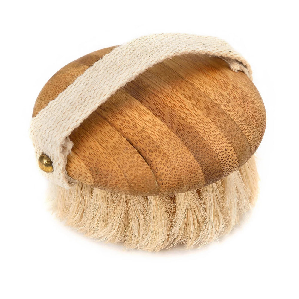 Jute Round Body Brush with Bamboo Top