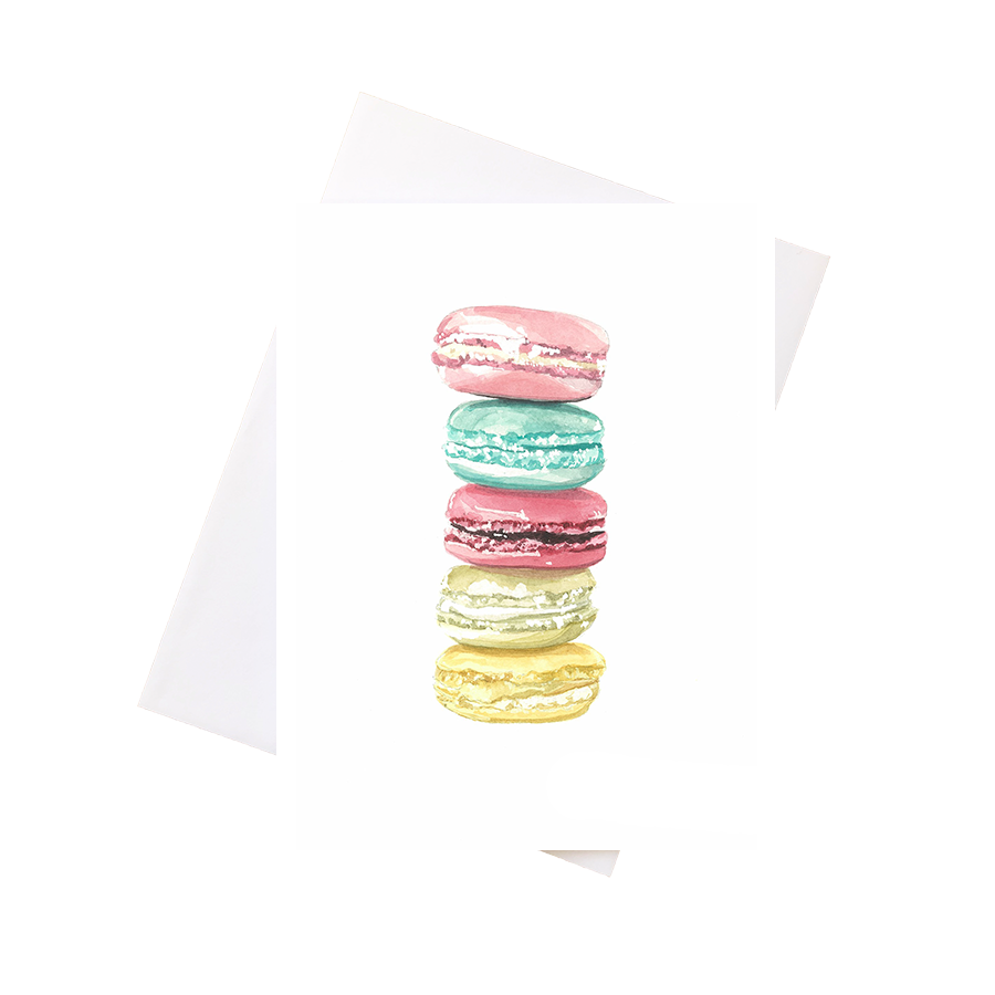 Macarons Greeting Card