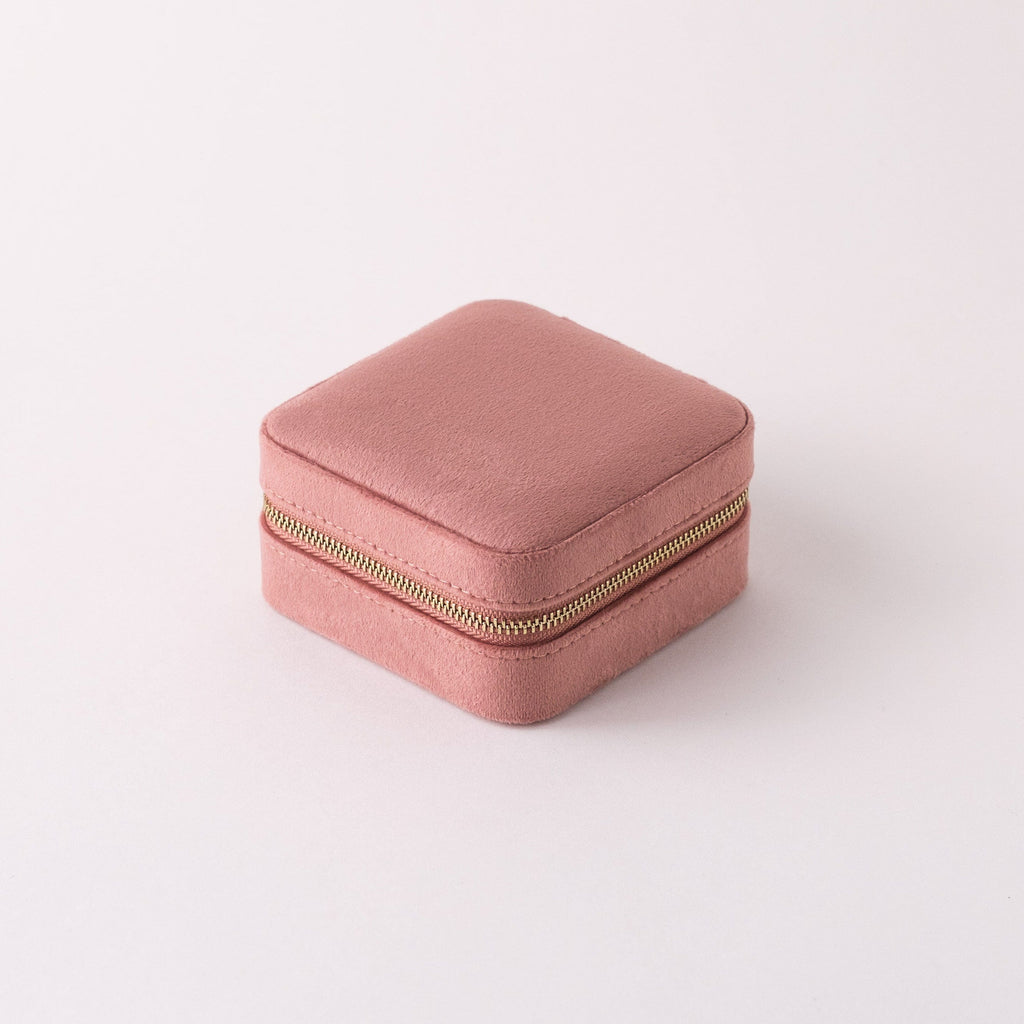 J'Adore Square Jewelry Box Dusty Rose