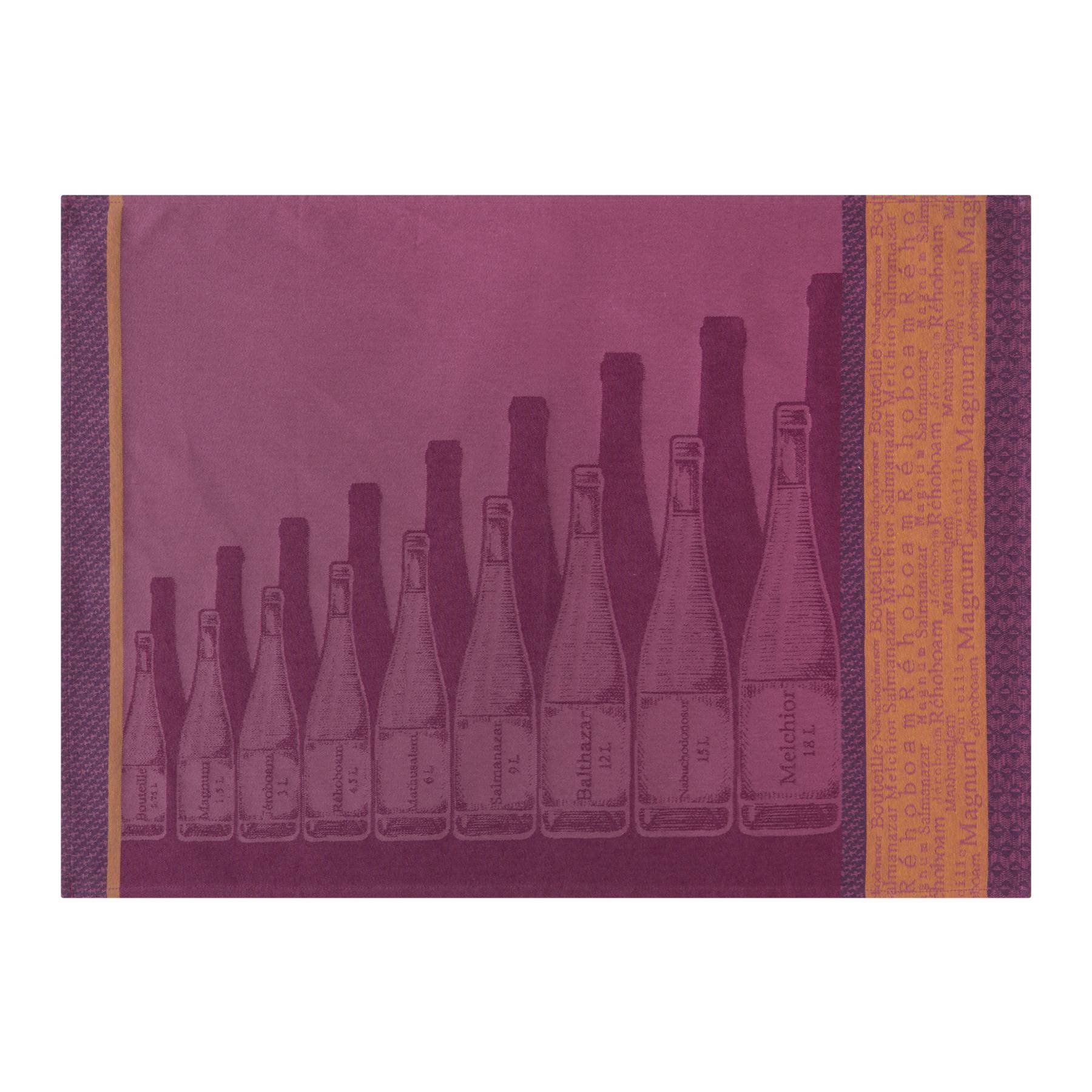 Coucke - Gabarits Bouteilles de Vin Tea Towel