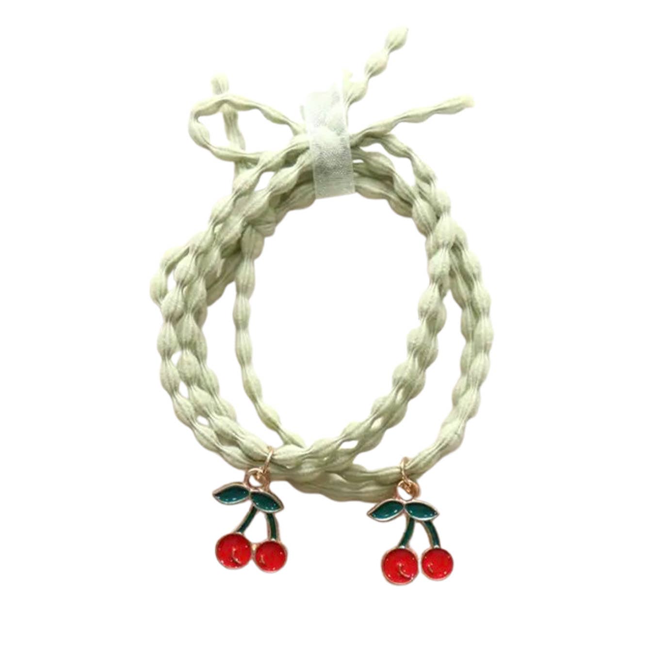 Hair Tie Bracelet - Cherries