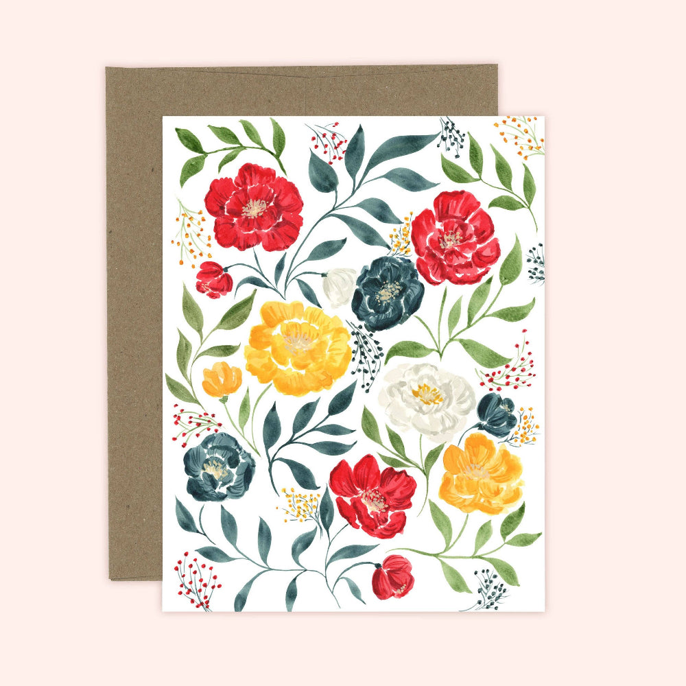 Carte Fleurs Color Pop | Carte de tous les jours