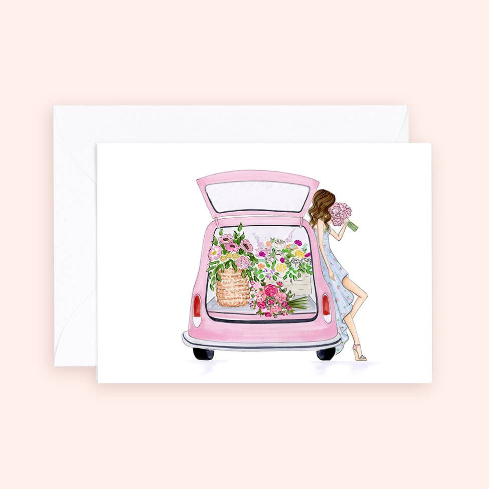 Mini Card - Pink Beetle - Everyday Blooms Enclosure Card