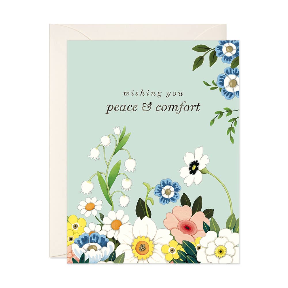 JooJoo Paper - Serenity in Bloom Greeting Card