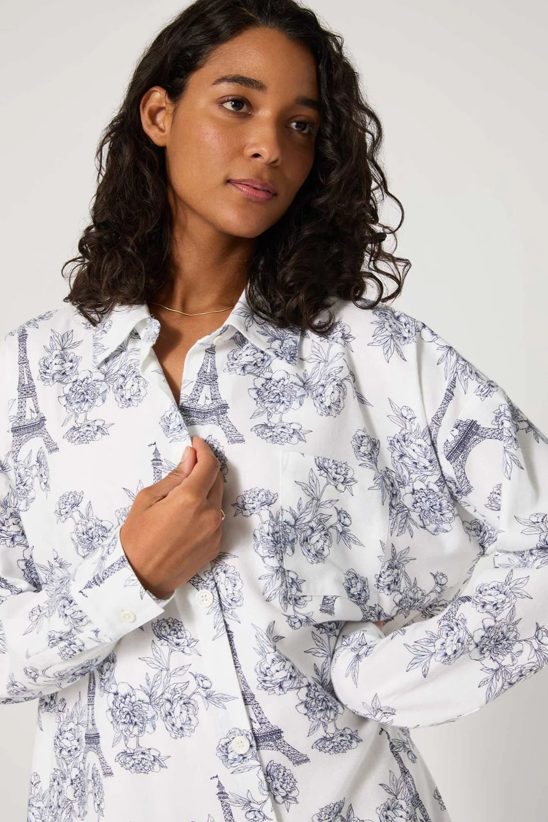 Bedhead PJs - La Belle Eiffel Flannel PJ Sleepshirt