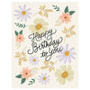 Paige & Willow - Flourish Birthday - Greeting Card