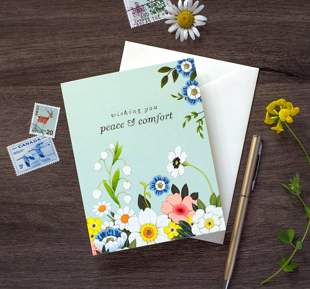 JooJoo Paper - Serenity in Bloom Greeting Card