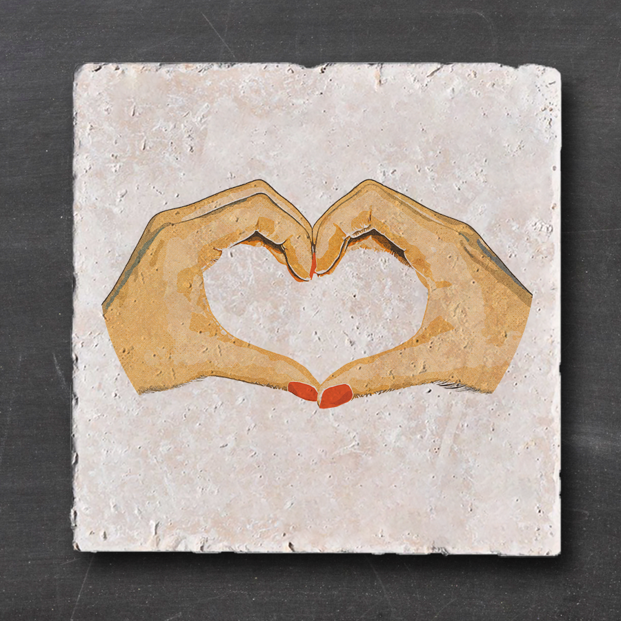 Sous-verres Swiftie Art - Mains en cœur