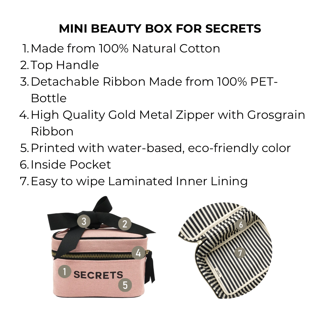Bag-All - Mini Beauty Box for Secrets, Pink/Blush