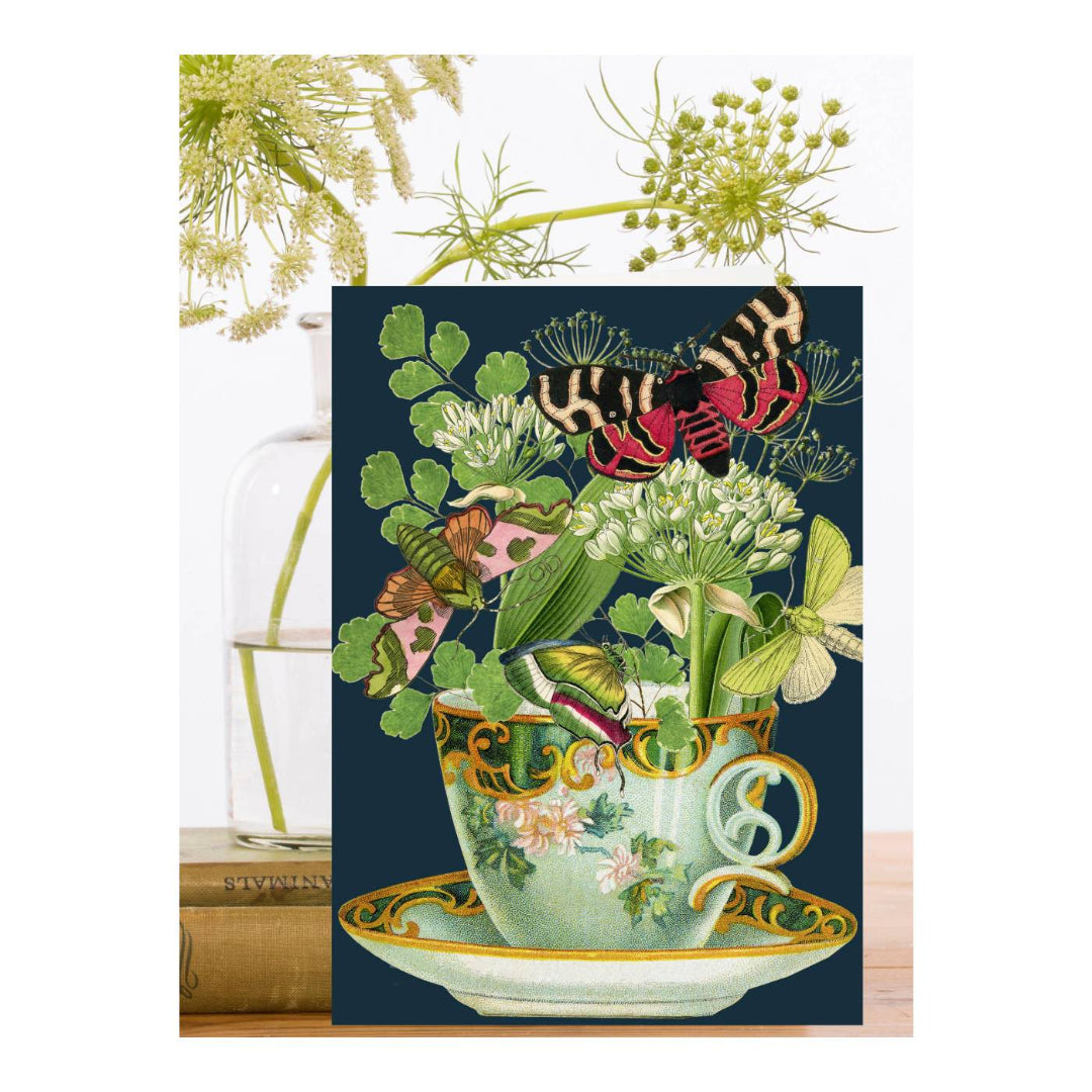 Teacup Garden  Greeting Card