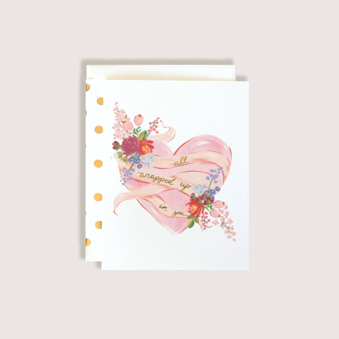 The First Snow - All Wrapped Up In You Greeting Card