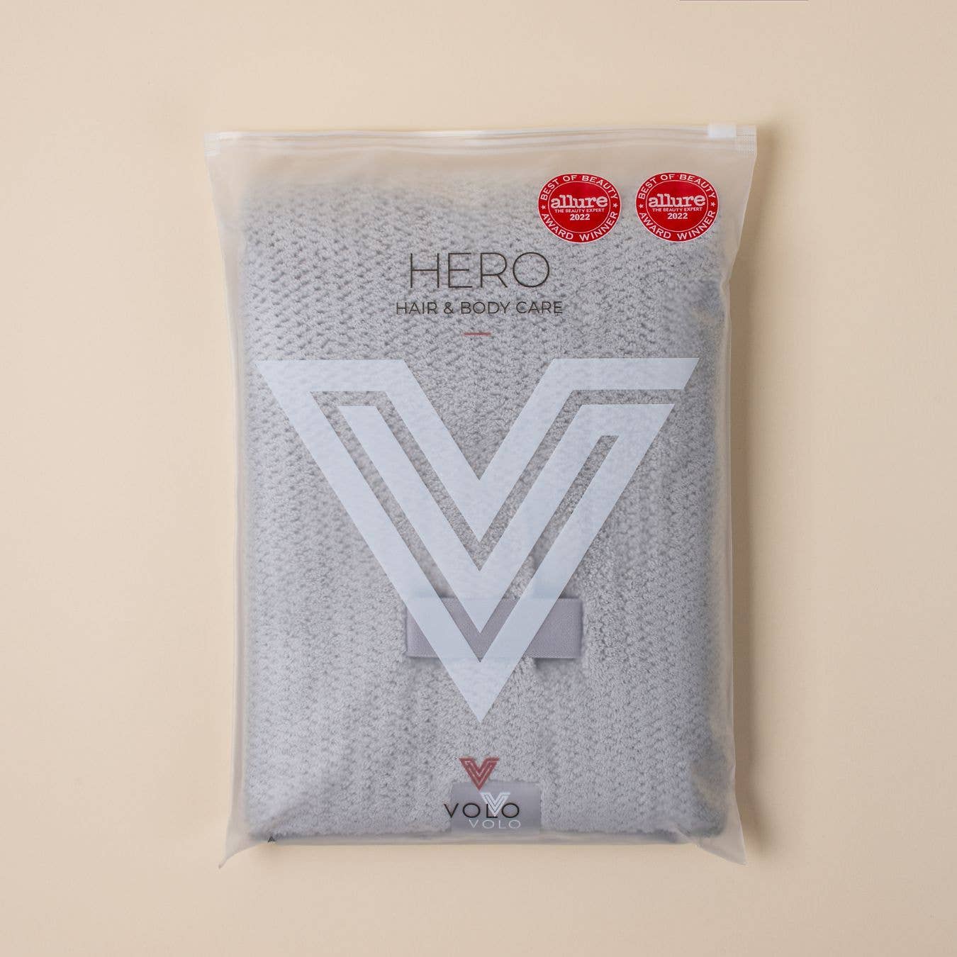 Serviette pour cheveux VOLO Hero en emballage ECO : Luna Gray