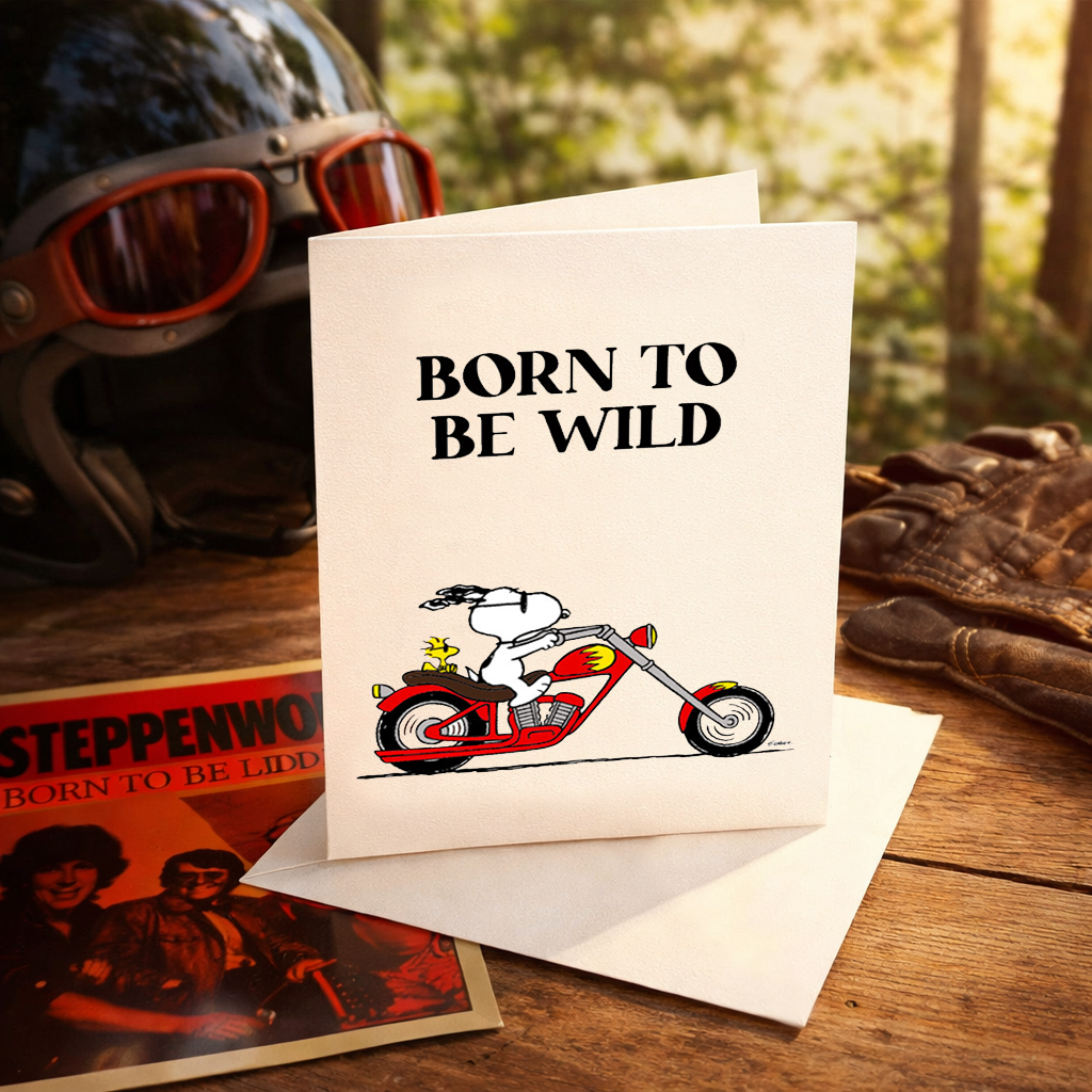 Titlee - Snoopy "Born to Be Wild" Card