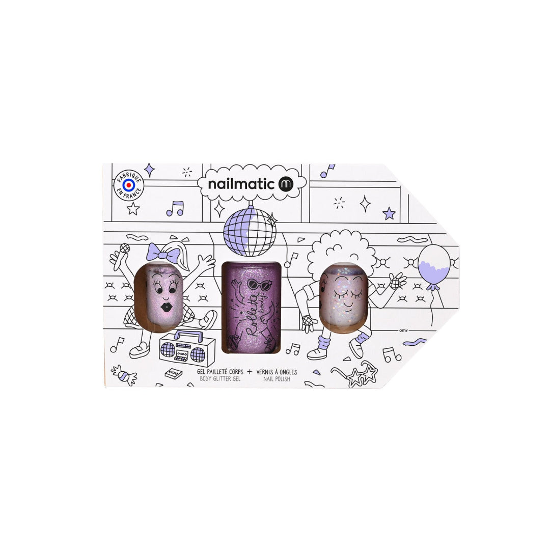 Nail Polish & Body Glitter Set Party Bus