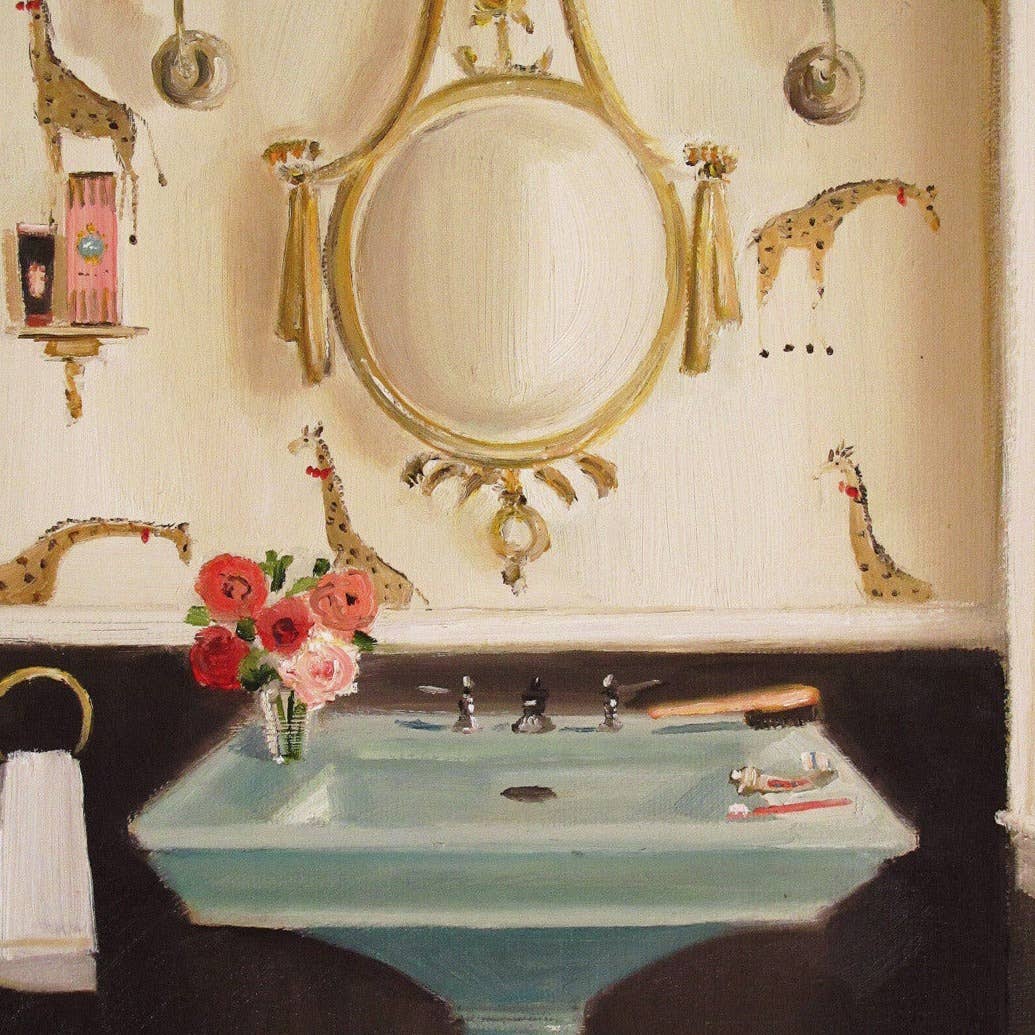 Janet Hill Studio - Giraffes Art Print