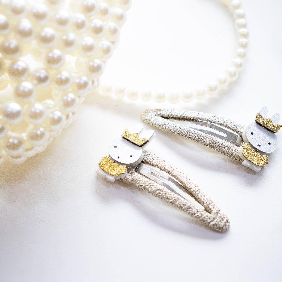 Yuko B - Duo de barrettes Miffy dorées - Collection Miffy x Yuko B.