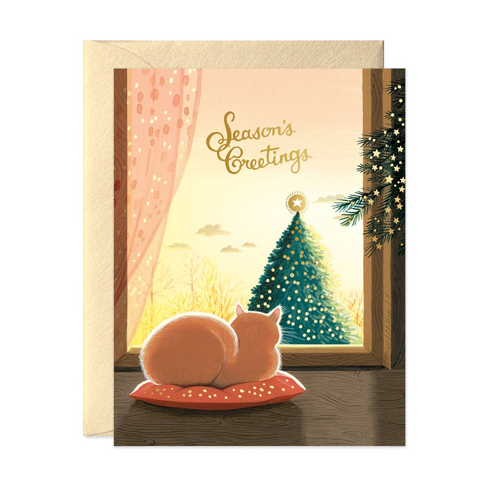 JooJoo Paper - Golden Hour Eve Christmas Greeting Card