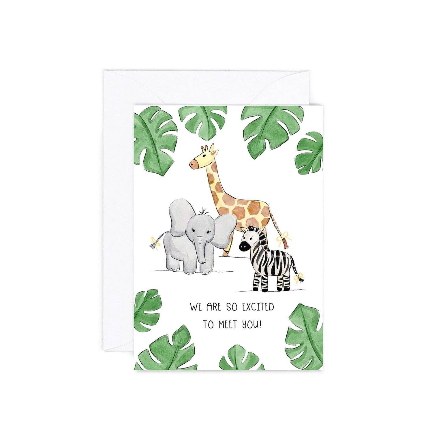 Mini Card - Excited to meet you! New Baby Enclosure Card