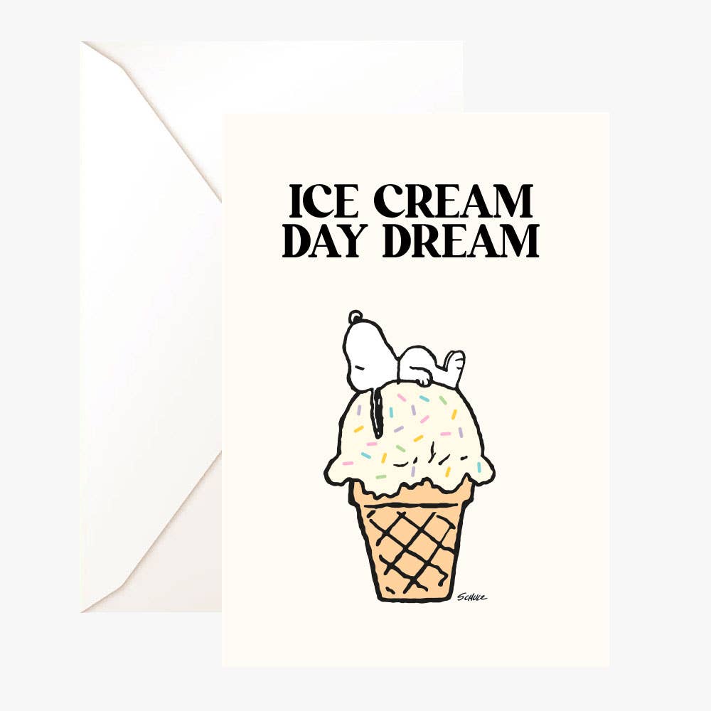 Titlee - Snoopy "Ice Cream Day Dream" Card