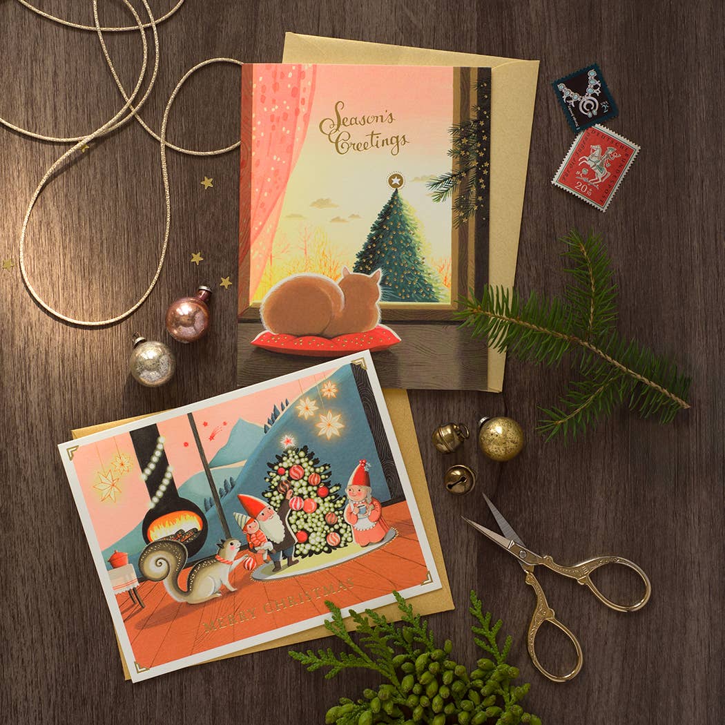 JooJoo Paper - Golden Hour Eve Christmas Greeting Card