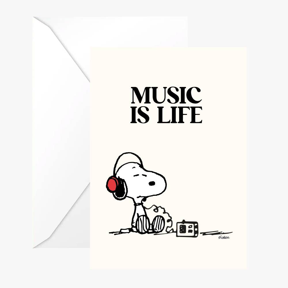 Titlee - Snoopy "Music" Card