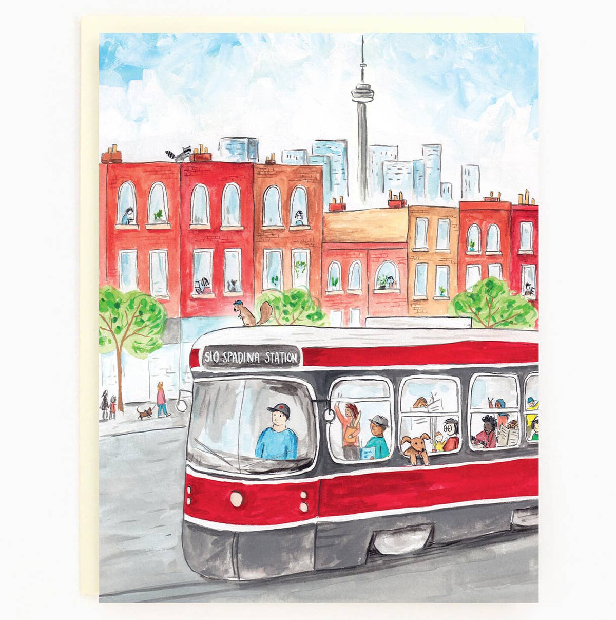 Toronto Spadina Streetcar Card