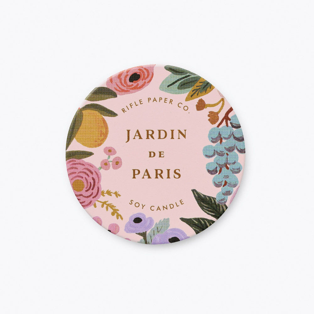 Rifle Paper Co - Bougie en étain Jardin de Paris 3 oz