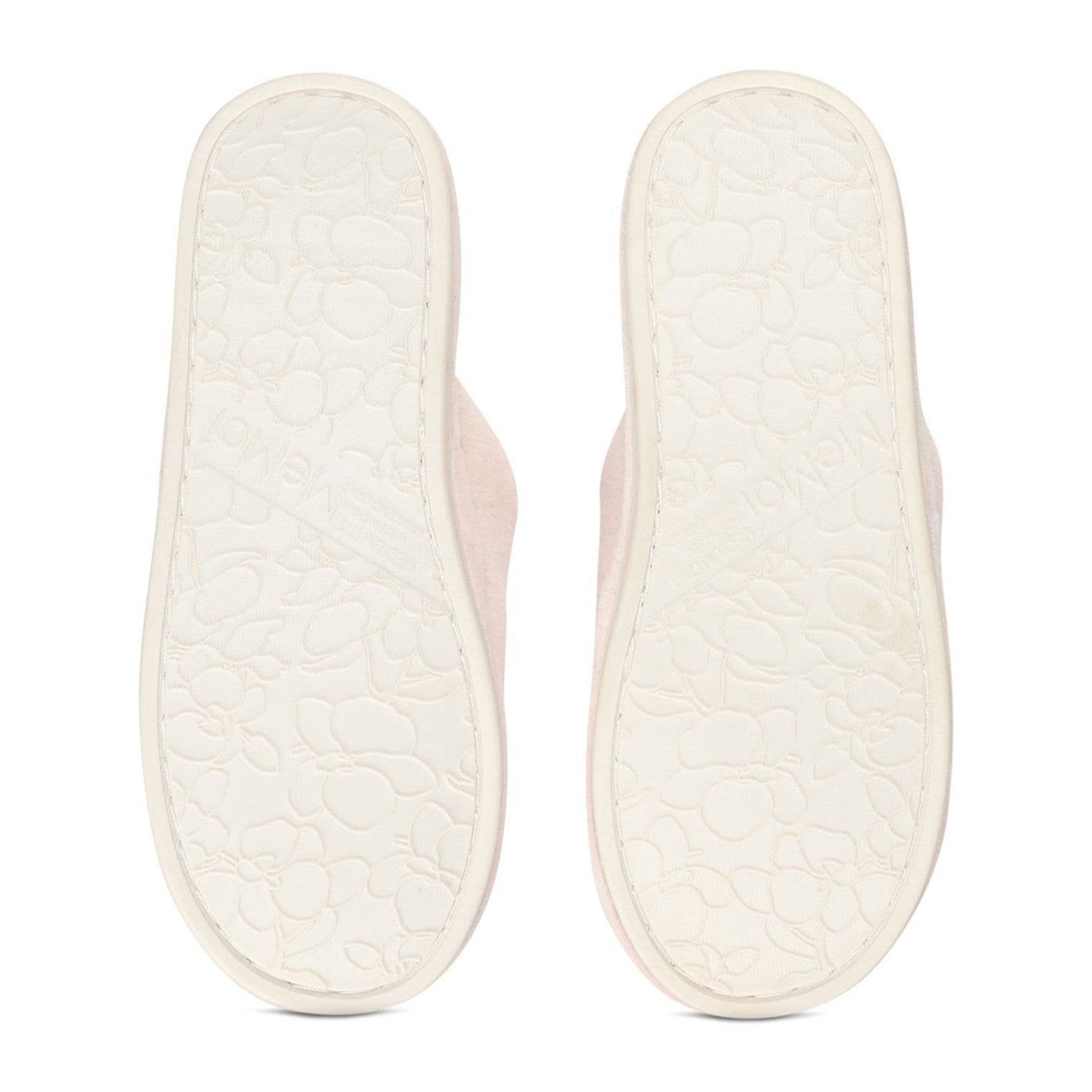 Chaussons en peluche I Love Paris pour femme : Blush pâle / M 7-8