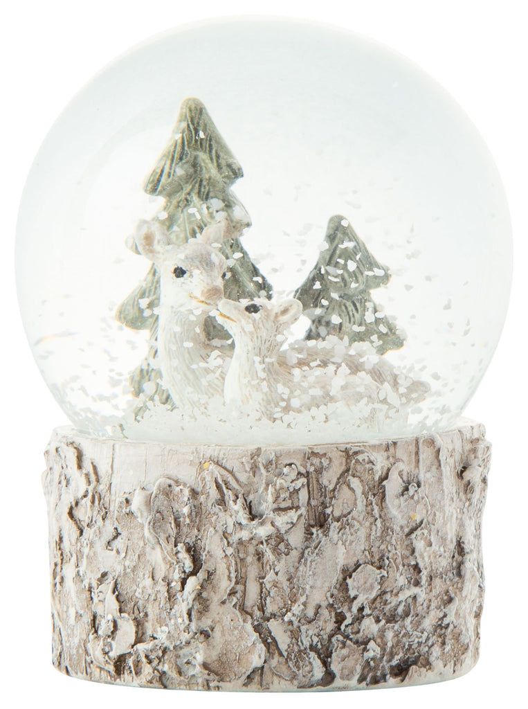 Doe and Fawn Mini Snow Globe