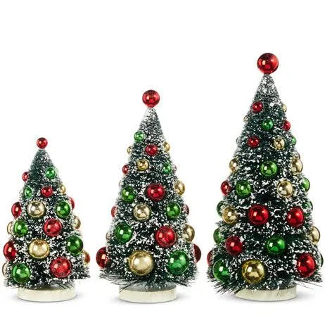 Snowy Tree with Ornaments