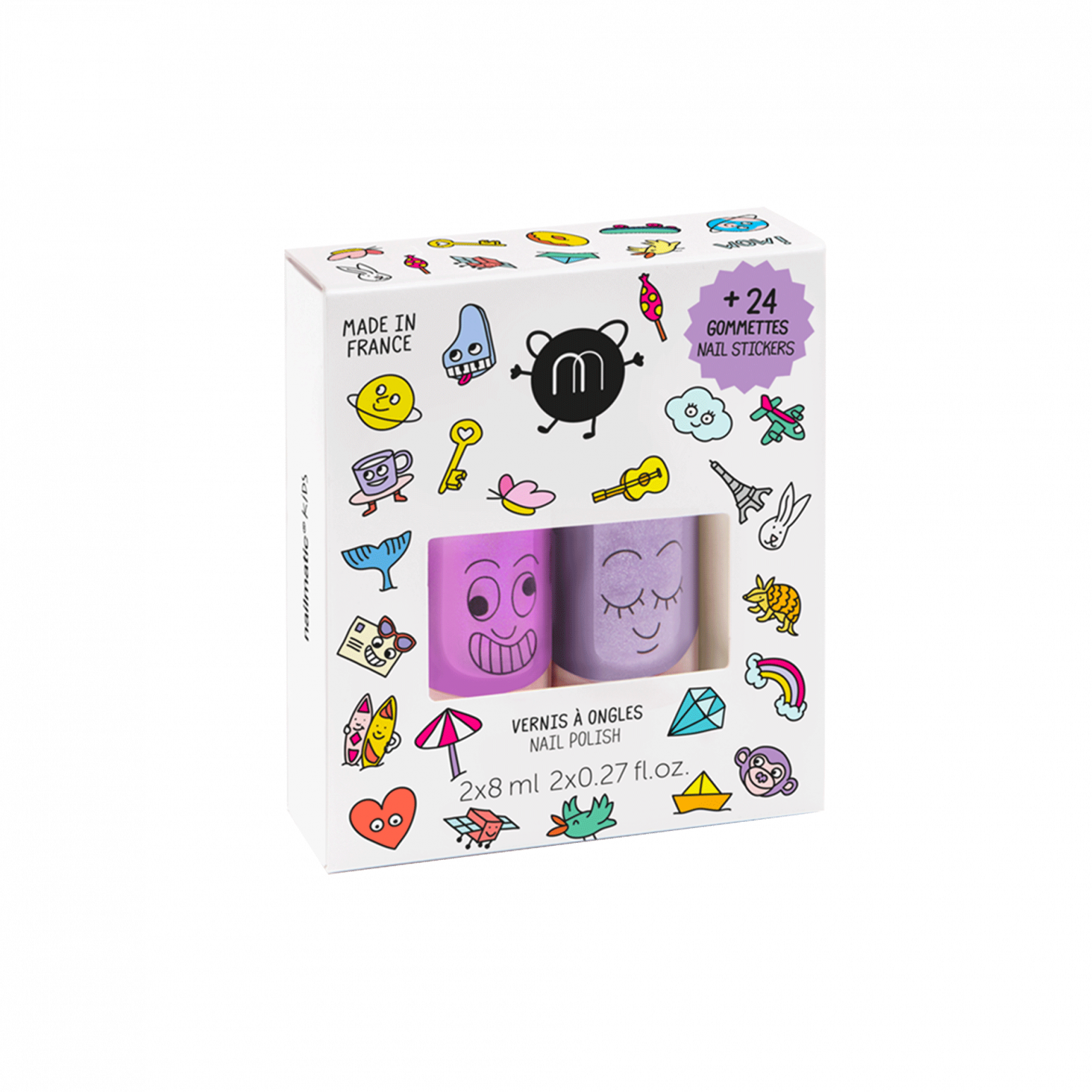 Lot de 3 vernis à ongles pour enfants