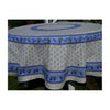 Le Cluny - Tablecloth Monaco Creme Blue - Belle De Provence