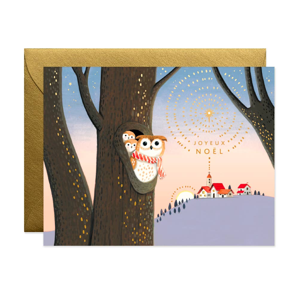 Owls Noel Card