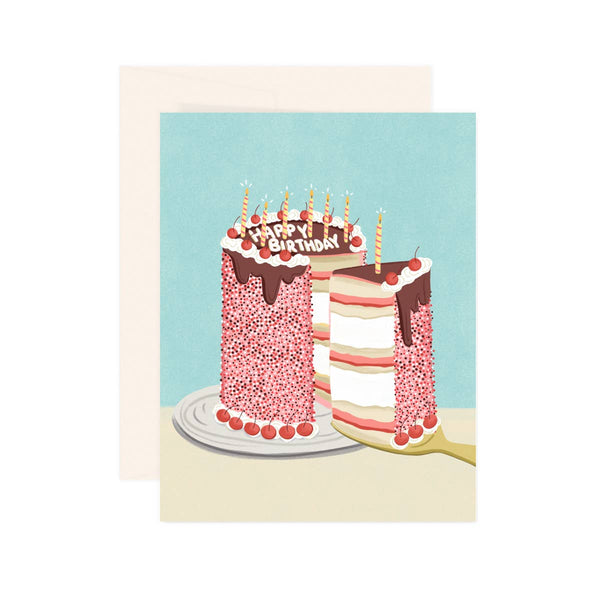 Paige & Willow - Cake Slice Birthday - Greeting Card