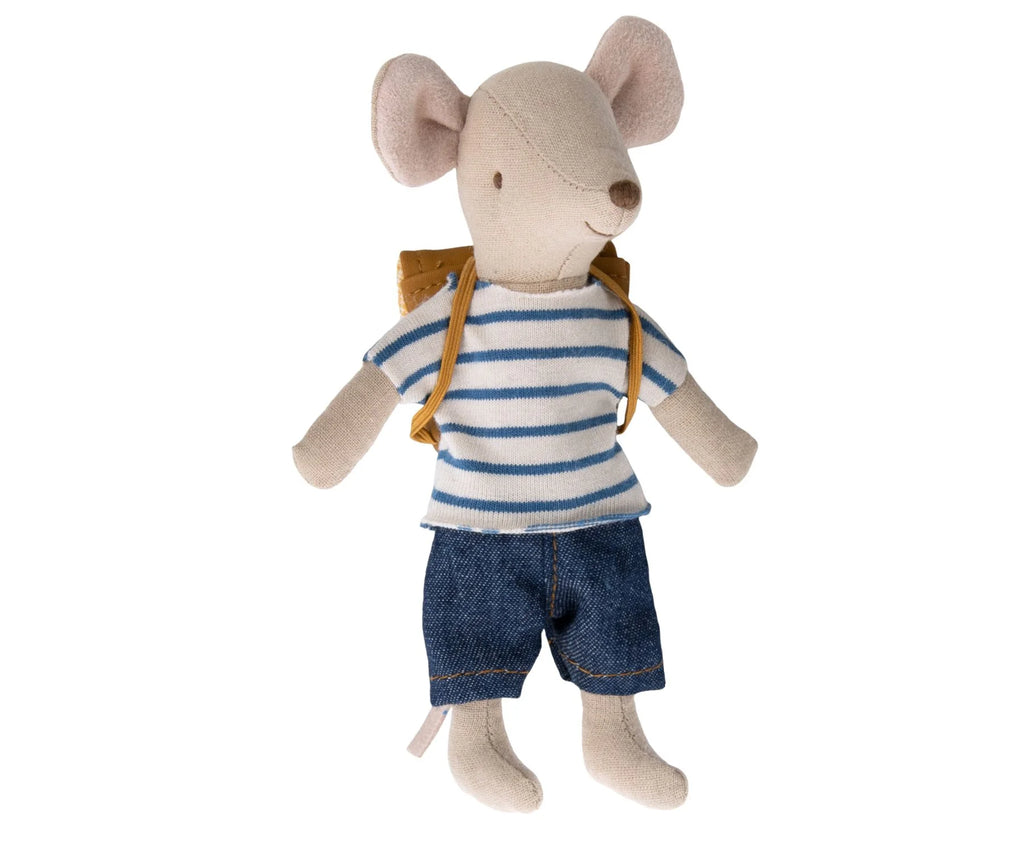 Maileg Big Brother Mouse with Backpack