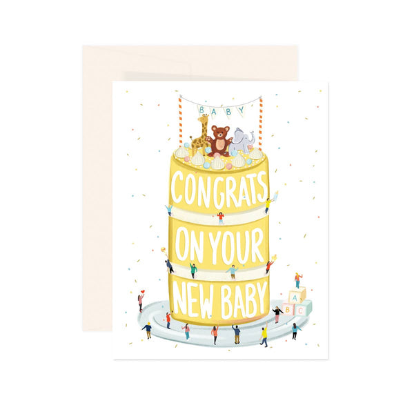 Paige & Willow - Baby Cake Card