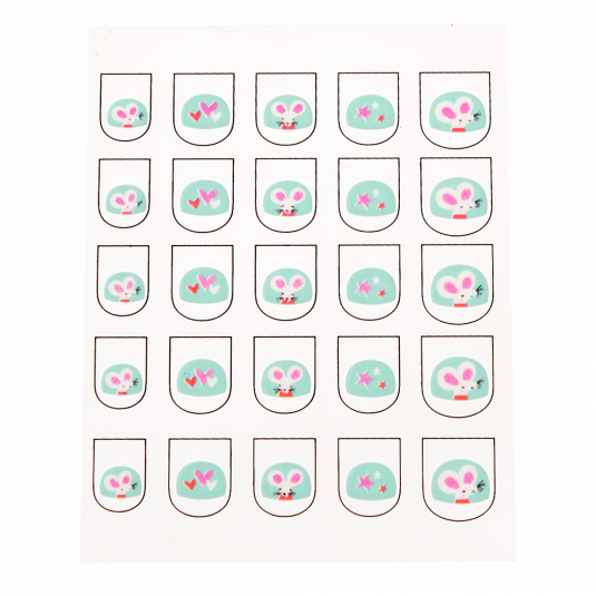 Mimi and Milo Nail Stickers