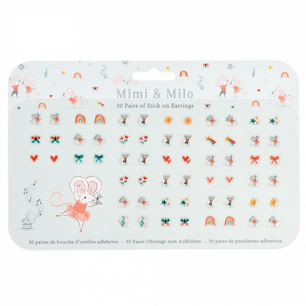 Mimi And Milo Stick On Earrings