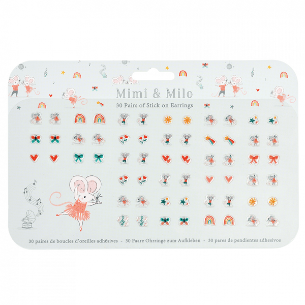 Mimi And Milo Stick On Earrings